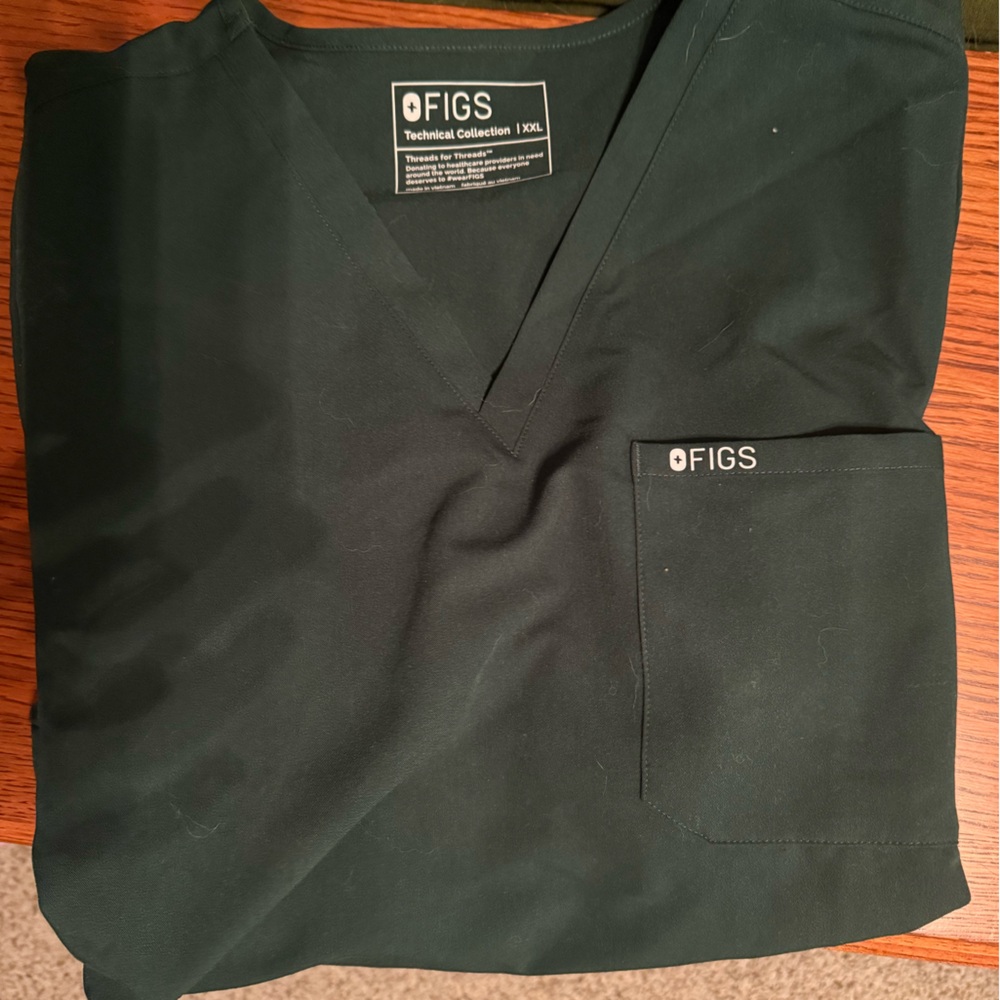 FIGS Forest Green Scrub Top